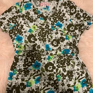 Koi Scrub Top